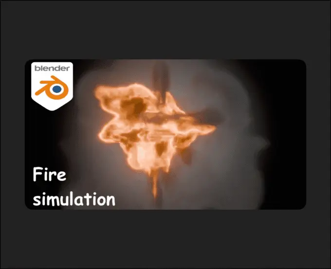 Fire simulation in Blender