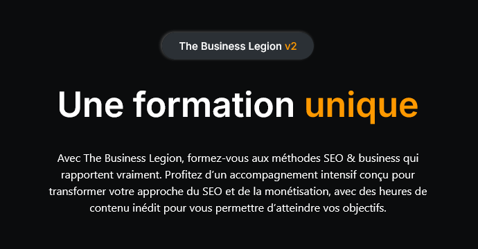 The Business Legion V2 Romain Pirotte