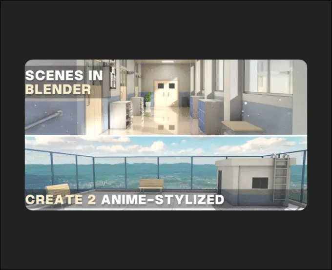 Wingfox – Create Two Anime-Stylized Scenes in Blender
